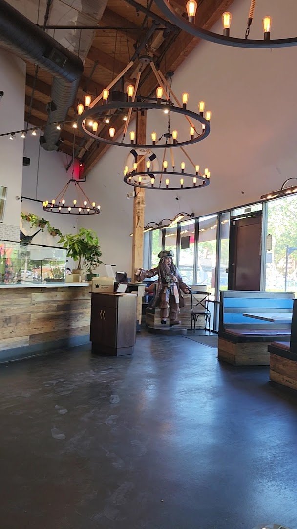 Bright restaurant seating with a relaxed dining feel.